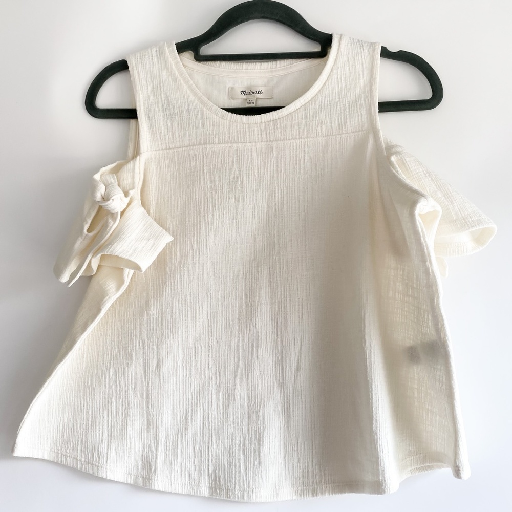Madewell Skylark Cold-Shoulder Cut Out Top